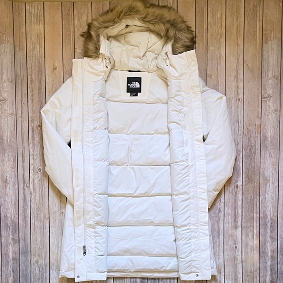The North Face Women’s Arctic Parka Waterproof Coat In Gardenia White - Picture 5 of 9